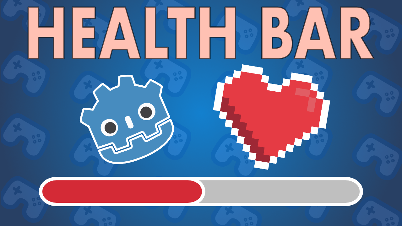 Implementing HEALTH BAR in to Godot game | Health System